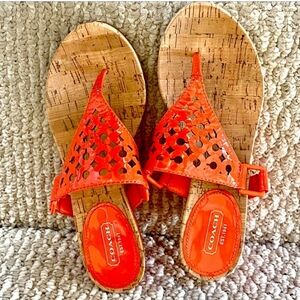 Ladies Sz8 Coach Sandals